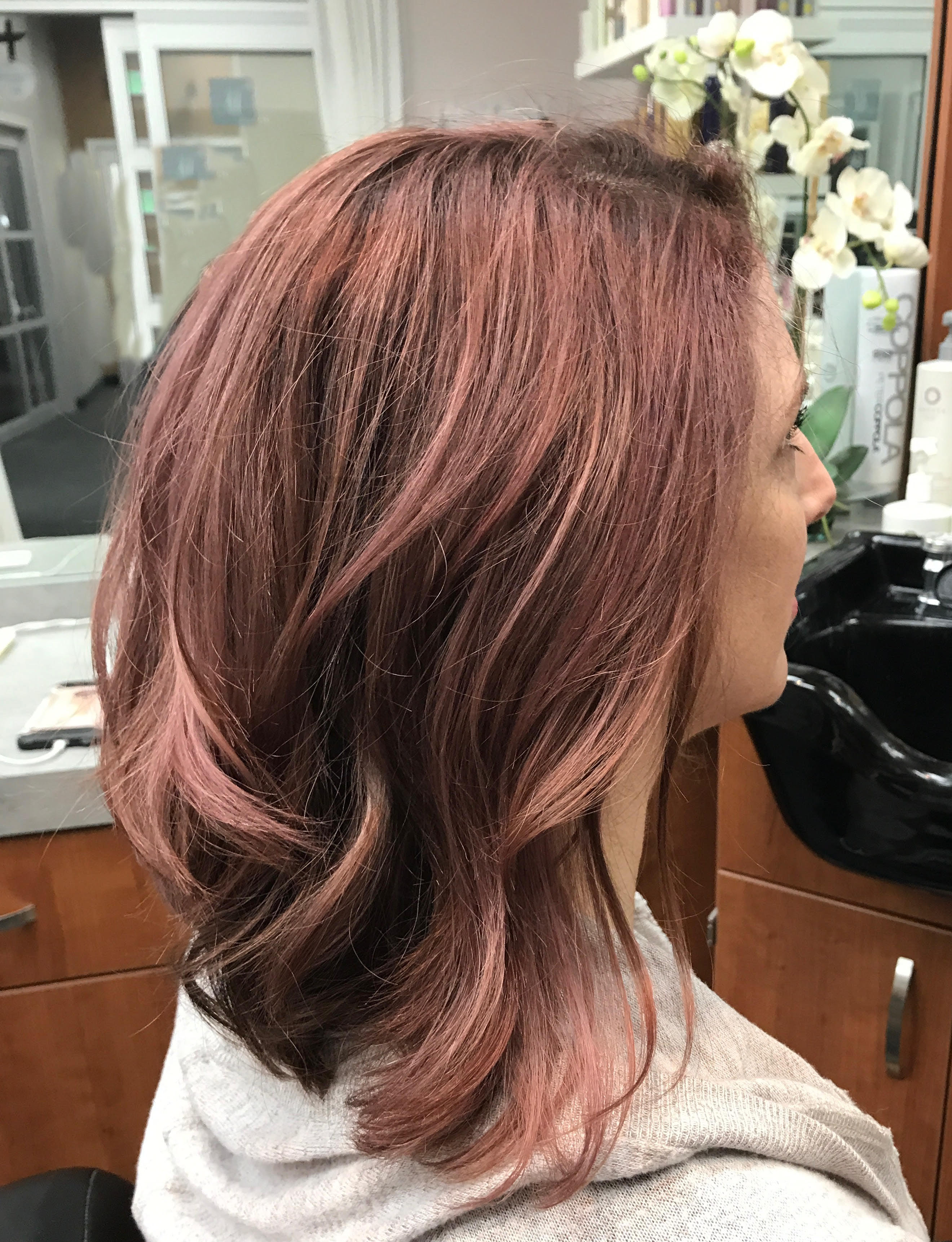 Rose Gold Hair Color For 2018 M2 Salon NC At Sola Salon Margy